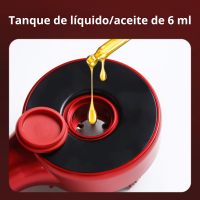Peine Masajeador Eléctrico 3 en 1: Aplicador de Aceite Capilar y Terapia de Luz Roja 660nm para el Crecimiento del Cabello